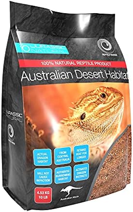 JurassicNatural Australian Desert Dragon Habitat 20lb Substrate for Bearded Dragons and Other Lizards, Red (DESERT020)