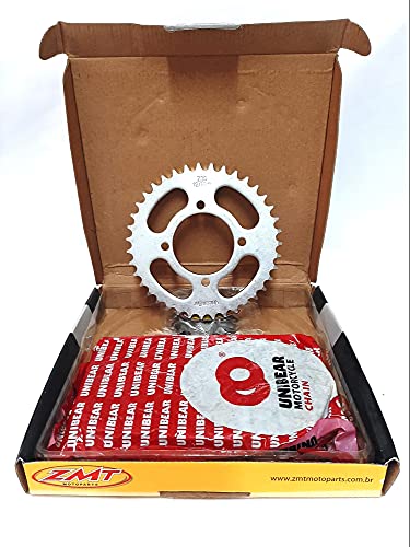 KIT RELAÇÃO TRANSMISSÃO SUNDOWN MAX 125 HUNTER 125 TODOS ANOS ZMT 0268