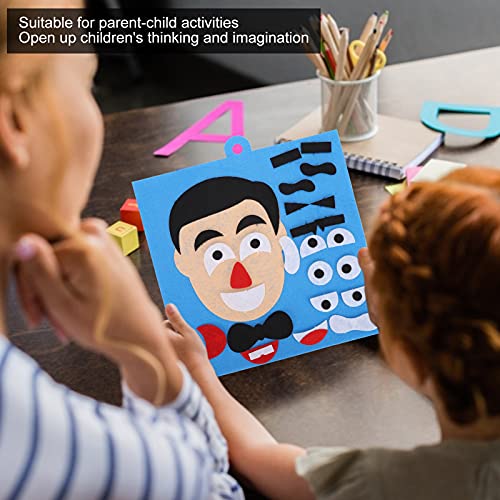 Brinquedos de quebra-cabeça de expressões faciais, brinquedos de expressões faciais Kit de adesivos