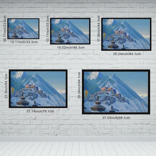 Impression toile Nicholas Roerich Himalaya Tibet de qualité supérieure