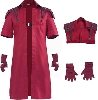 Men s Devil Dante Cosplay Costume Adult Red Jacket Suit Halloween Cosplay Outfit