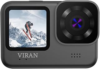 LYEAA WiFi Drive Recorder Camera 20MP 4K 60FPS Action Video Cam Waterproof Anti-shake Dual Color Screen 170° Wide Angle for Extreme Sports Outdoor Cycling Diving