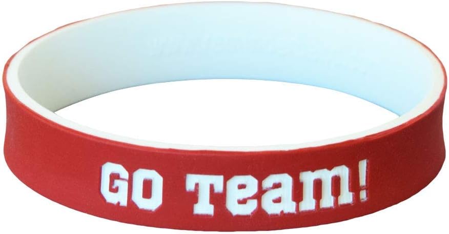Reminderband - Custom Dual Layer 100% Silicone Wristband - Personalized Silicone Rubber Bracelet - Customized For Promotions, Events, Gifts, Support, Causes, Fundraisers, Awareness - Men, Women, Kids