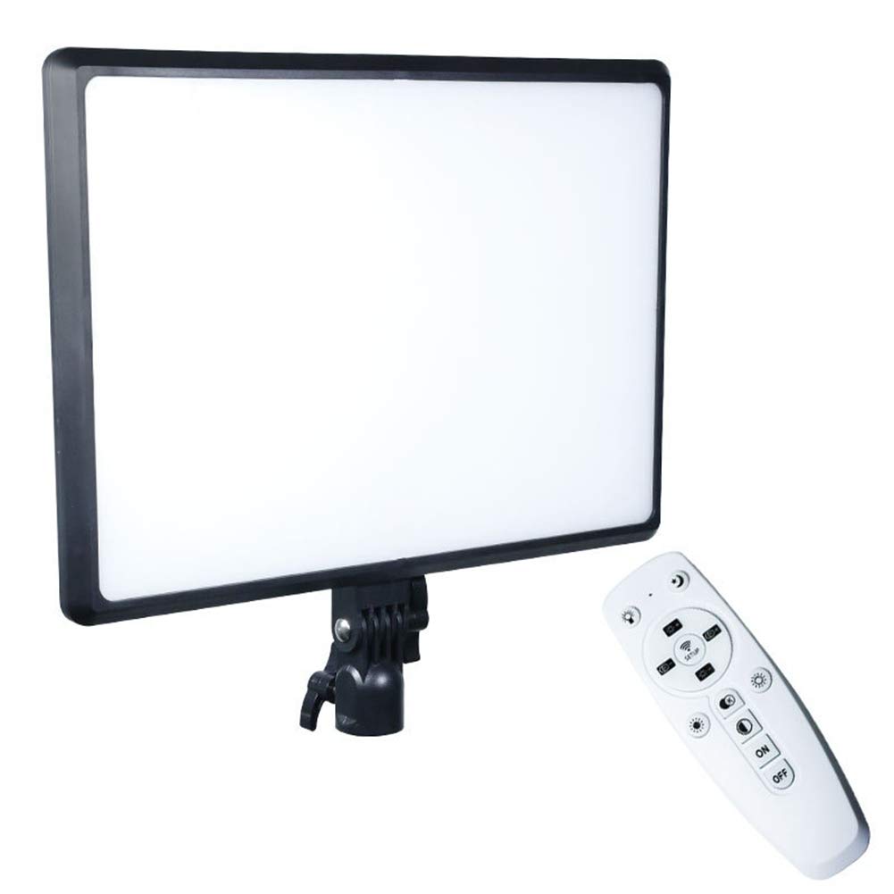 Luce video a LED Illuminazione per conferenze Pannello luminoso della fotocamera, temperatura del colore e luminosità regolabili, illuminazione più morbida per fotografia di bambini / video di YouTube