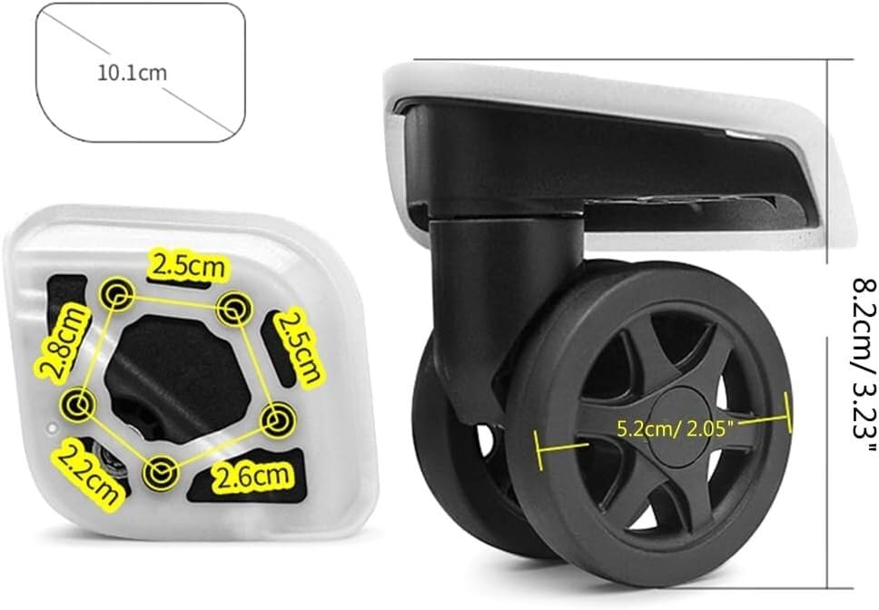 Suitcase Covers,Luggage Wheels,Replacement Luggage Wheels Repair Your Suitcase with Smooth Rotation Perfect for Any Journey(W175)2