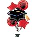 Red Congrats Grad Balloon Bouquet