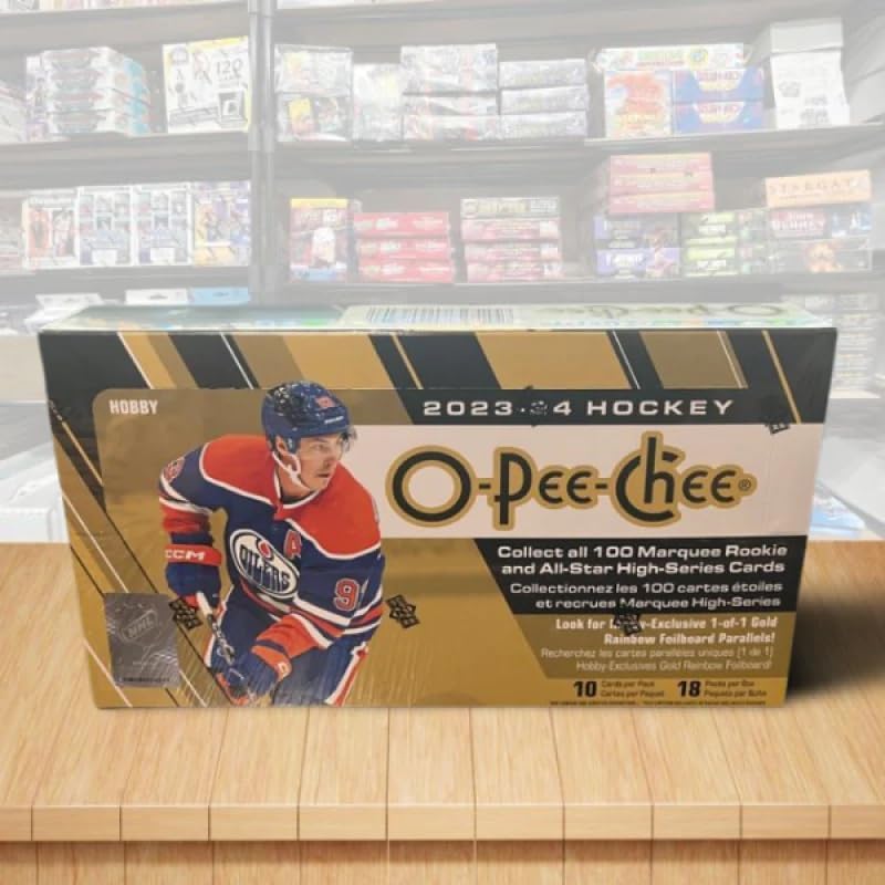 Upper Deck 2023-24 O-Pee-Chee Hockey Hobby Box - 18 Packs Per Box - Bedard Rookie Year