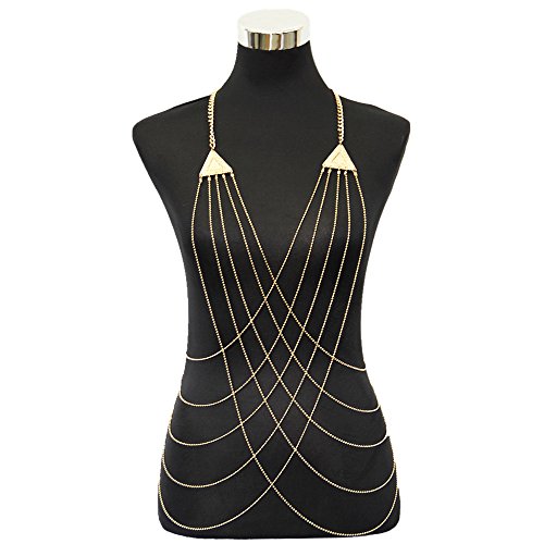 Jojo & Lin Sexy Gold Body Chain Jewelry Fine Chain Harness Body Chains For Women Body Jewelry #TOP4