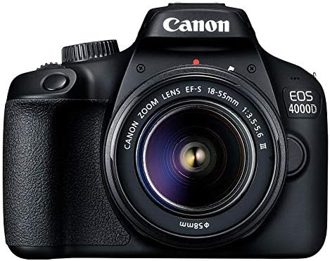 Canon EOS 4000D + EF-S 18-55mm III SLR Camera Kit 18 MP 5184 x 3456 pixels Black