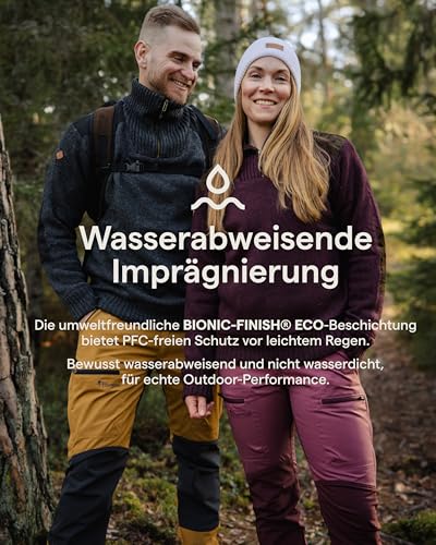 Pinewood Damen Trekkinghose Caribou TC mit 4 Wege-Stretch, robuste, schnelltrocknende & umweltfreundliche Wanderhose, passgenaue Outdoorhose