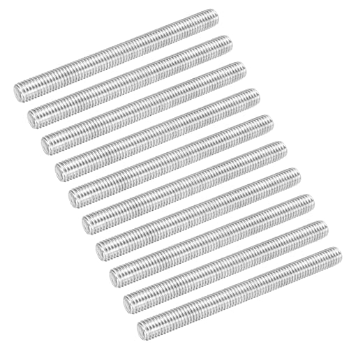 Tiges filetées droites M8 x 90mm en acier inoxydable avec pas de 1.25mm