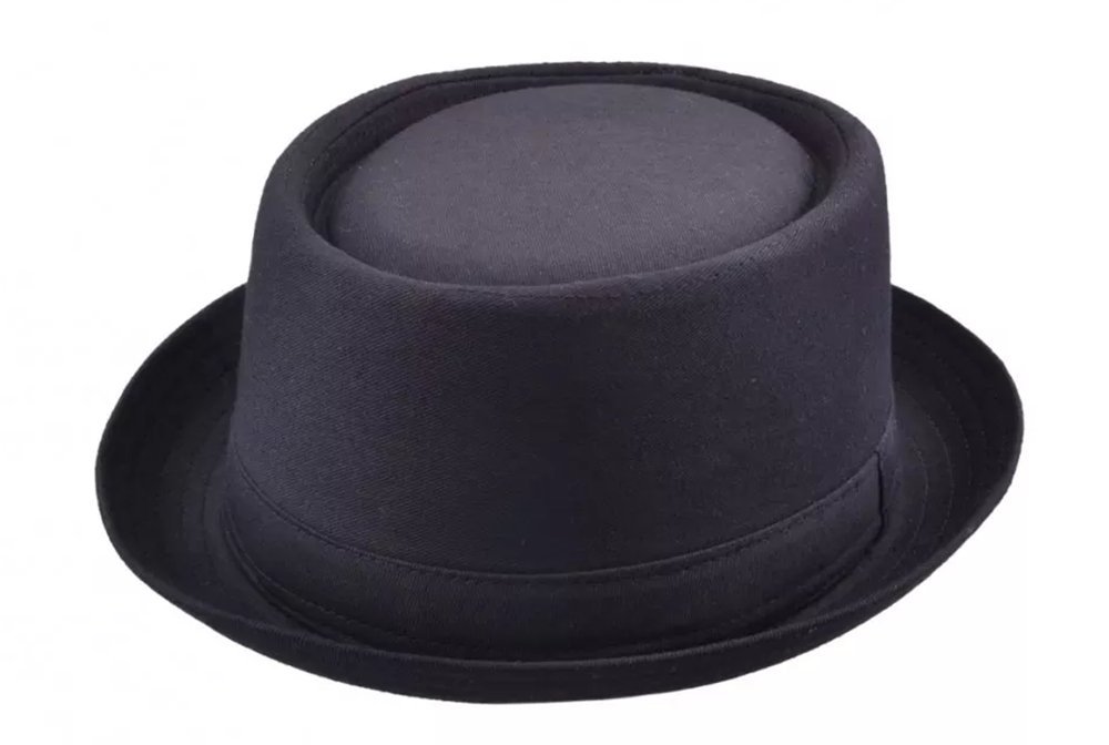 Maz Accessories Men's Black Maz Cotton Pork Pie Hat - (59Cm)