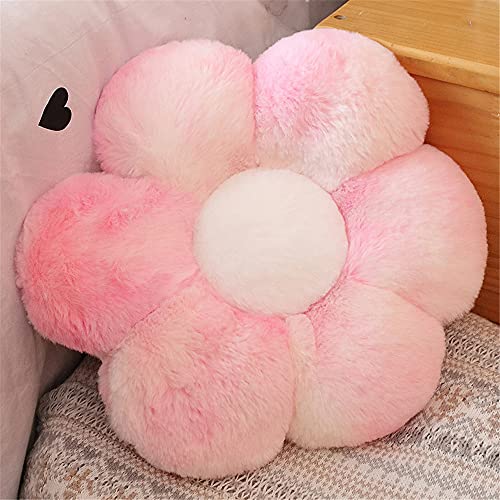 Morbuy Flower Shaped Plush Pillow Cushion Chair Seat Pad, Fluffy Soft Cute Flowers Cushion Floor Tatami Seating Pillow, Bedroom Sofa Reading Corner Decor (65cm/25.5inch,Pink)