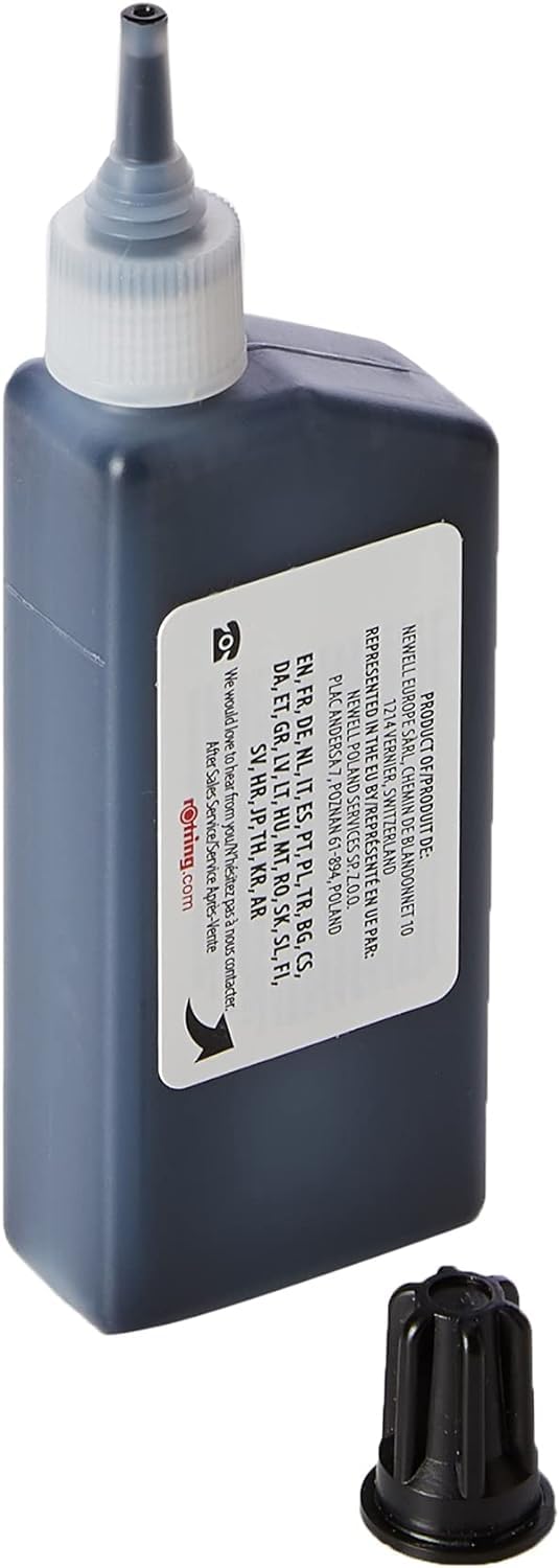 rOtring Isograph Bottled Liquid Ink | Black | 2 Count - Image 2