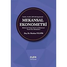 Mekansal Ekonometri Mekansal Yatay Kesit ve Mekansal Panel Veri Modelleri Kapak de i ebilir