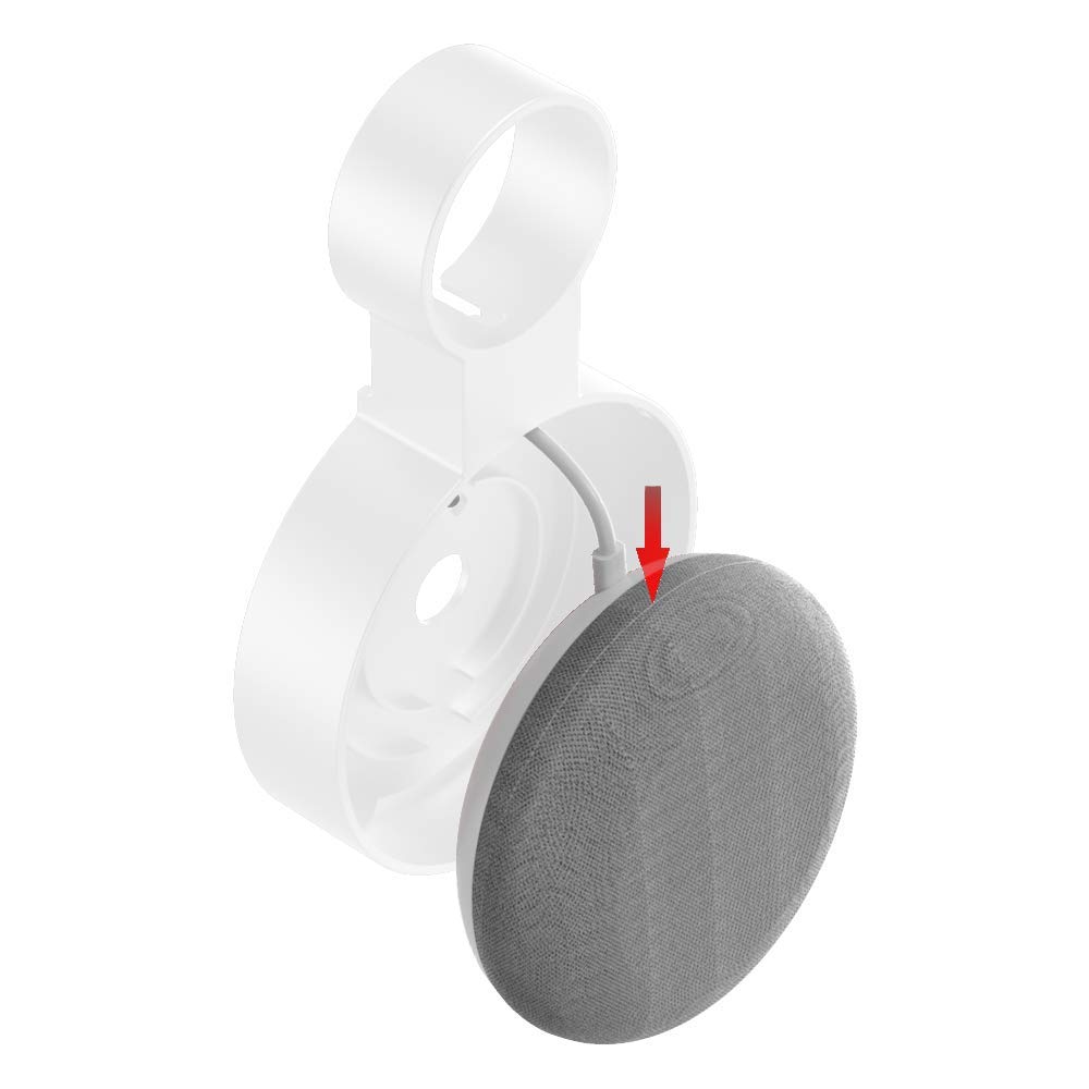 Supporto Da Parete Per Google Home Mini - Nasconde I Cavi - Per Cucina, Bagno, Camera - Foto 3