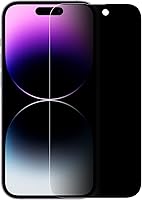 Vista 2 de Armor Protector de pantalla de vidrio flexible para iPhone 14 Pro, protector de privacidad con 9H