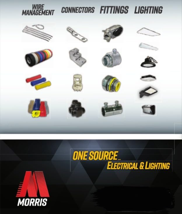 Image of Morris 90977 Morris Products 90977 Straight Solid Pin Terminal Connector, Compression Connector Type, 4 /0 Awg Cable To 2 /0 Pin Wire Range