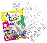 Izzy 'n' Dizzy Hanukkah Coloring Book - Great for Partys and Gifts- Chanuka Coloring Book - 24 Pages