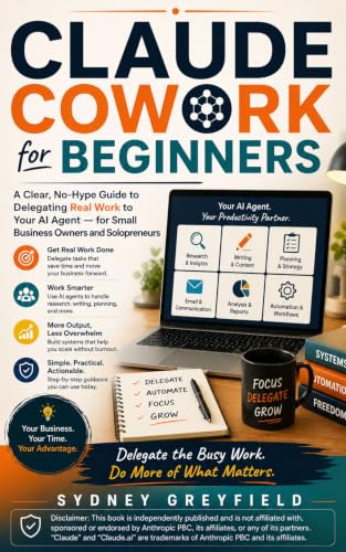 Claude Cowork for Beginners : A Clear, No-Hype Guide to Delegating Real Work to Your AI Agent — for Small Business Owners and Solopreneurs (Made Simple: ... and Software Running Modern Work and Life)