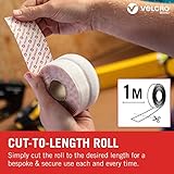 VELCRO Brand VEL60210 - Stick On Hook and Loop Fasteners | Perfect for Home or Office | 20mm x 1m Tape | White - Image 5