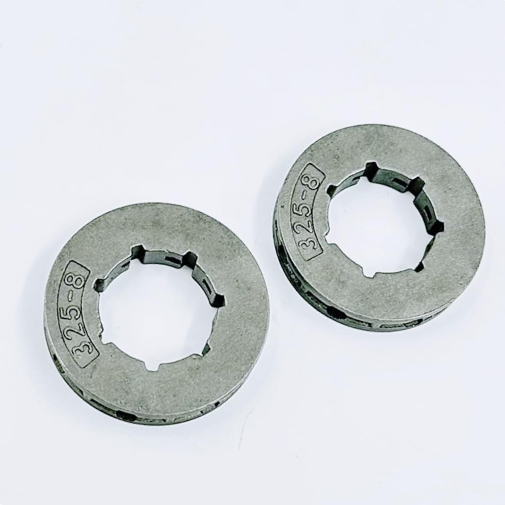 Luxuypon 2Pcs/Lot .325" 8T Sprocket Rim Std Compatible With Husqvarna 450 455 460 365 372 380 385 390 394 395 570 575 257 254 261 263 266 268 280 281