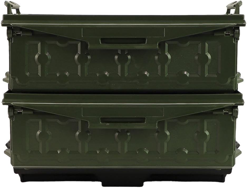 YakAttack TracPak Combo Kit – Ranger Grey | 2 Stackable Storage Boxes + Quick Release Track Base | Fits MightyMount, GearTrac & Most Kayak Tracks | Space-Saving Fishing Storage | Compact Kayaking Box