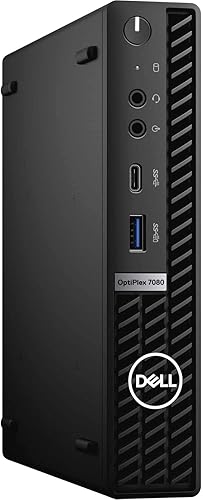 Dell OptiPlex 7080 XE Micro Factor de forma Mini PC Business Desktop Computer Windows 11 Pro, Intel 6-Core i5-10500T, 8GB DDR4 RAM, 256GB PCIe SSD,