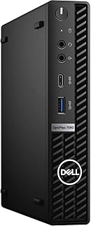 Dell OptiPlex 7080 XE Micro Form Factor Mini Desktop, Intel i5-10500T 6-Core up to 3.8GHz, Intel UHD Graphics, 32GB DDR4 RAM, 1TB PCIe SSD, WiFi 6, Bluetooth 5.1, Windows 10 Pro, Black