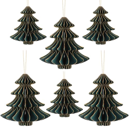 6 Stück Wiederverwendbar Weihnachten Wabenbälle zum Aufhängen...