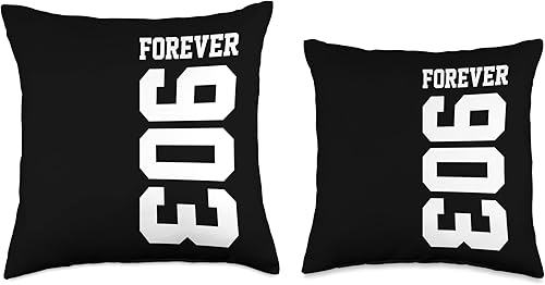 Miniatura 3 de 903 Area Code Tyler Texas Longview TX Sherman TX - Almohada de 16 x 16 pulgadas, multicolor