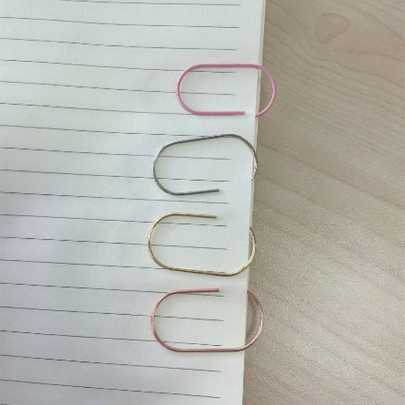 40pcs Jumbo Paper Clips, 2 Inch/50mm Large Paperclips Non Skid Smooth for School, Home, Office and Wedding Decoration (4 Colors) image 5