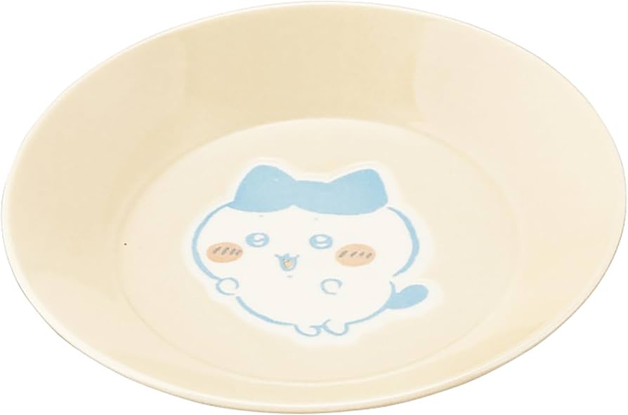 【新品未使用】ちいかわ、お皿、ステッカー 公式】ちいかわもぐもぐ本舗川越店限定 豆皿 お菓子