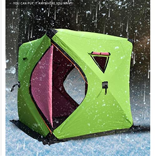 Zhangpeng Verdikte katoenen ijsvissen tent outdoor winddichte winter ijs vissen huis grote ruimte camping warme tent tent (Color : A, Size : 180x180x210cm) - Image 3
