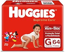 Fralda Huggies Supreme Care, 64 Unidades