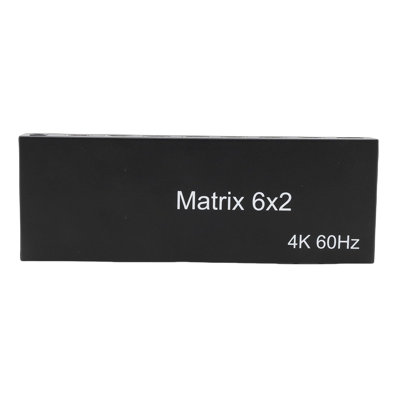 Bewinner Interfejsu Multimedialnego 4K 60 Hz 6x2 HD, Płynny Rozdzielacz Wideo z Optycznym Wyjściem SPDIF 3,5 Mm, Pilot do Projektorów z Dwoma Wyświetlaczami (wtyczka UE)