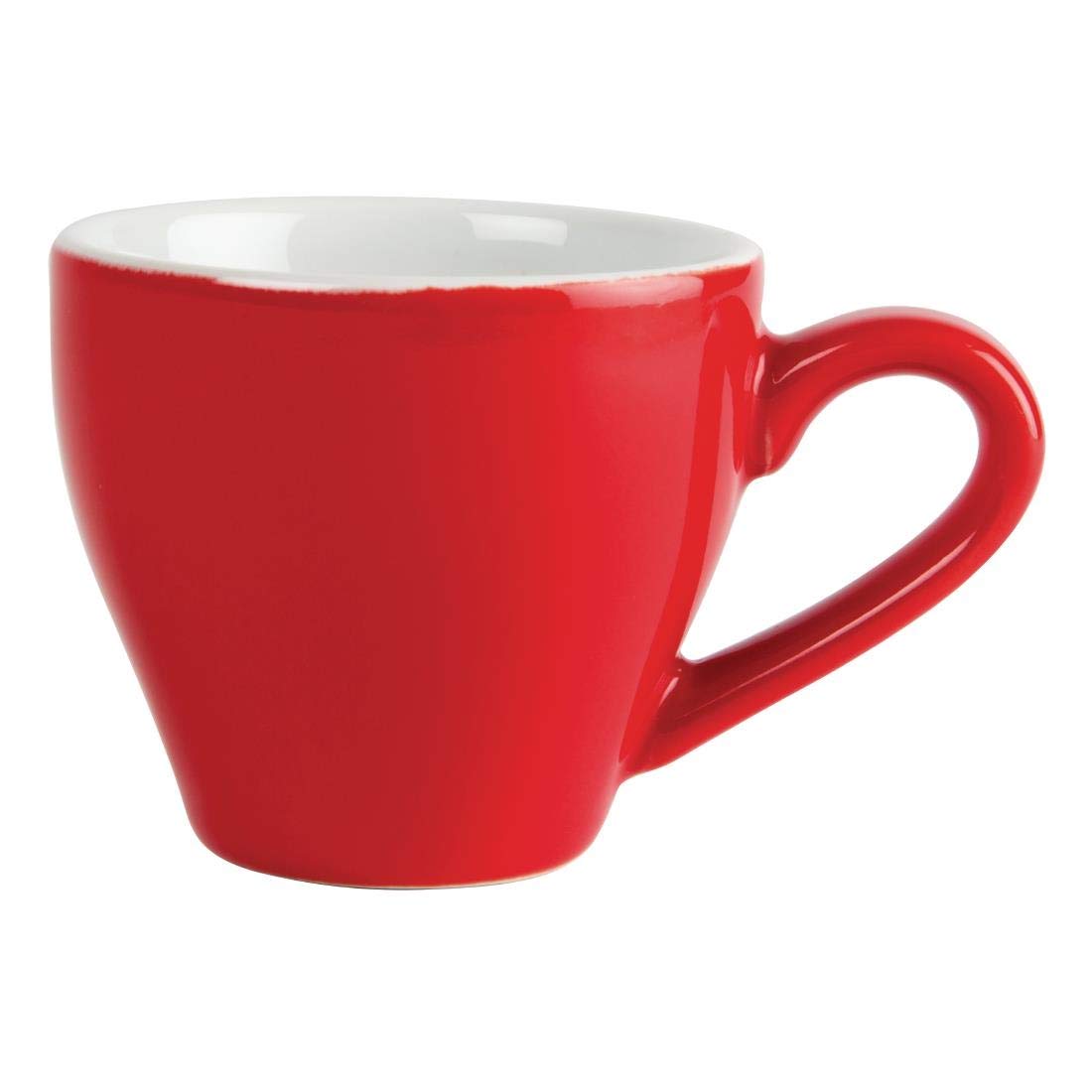 Olympia gk070 café taza de café, 100 ml, 3,5 ml, rojo (Pack de 12)