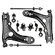 Frankberg 8x Querlenker Koppelstange Traggelenk Vorne Kompatibel mit Golf III 1H1 All Motoren 1991-1998 Golf IV Cabriolet 1E7 All Motoren 1998-2002 Replace# 1H0407151