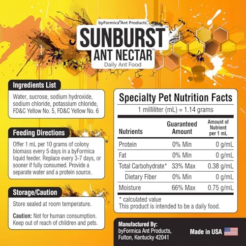 Sunburst Ant Nectar - 120 ml Premium Liquid Food (2017 Improved Version) - 5