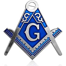 Masonic Square & Compass Car Metal Auto Emblem