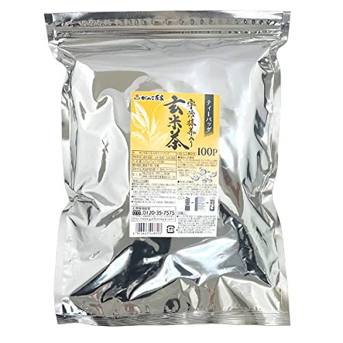 がんこ茶家 徳用宇治抹茶入り玄米茶 大容量500g 業務用