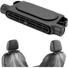 BAUFIX Car Fan for Backseat, Mini Portable USB Backseat Cooling Fan Kids Baby Quiet headrest Neck Fan Accessories with 3 Adjustable Wind Speeds for All Cars Vehicle Jeep Van RV Truck Black