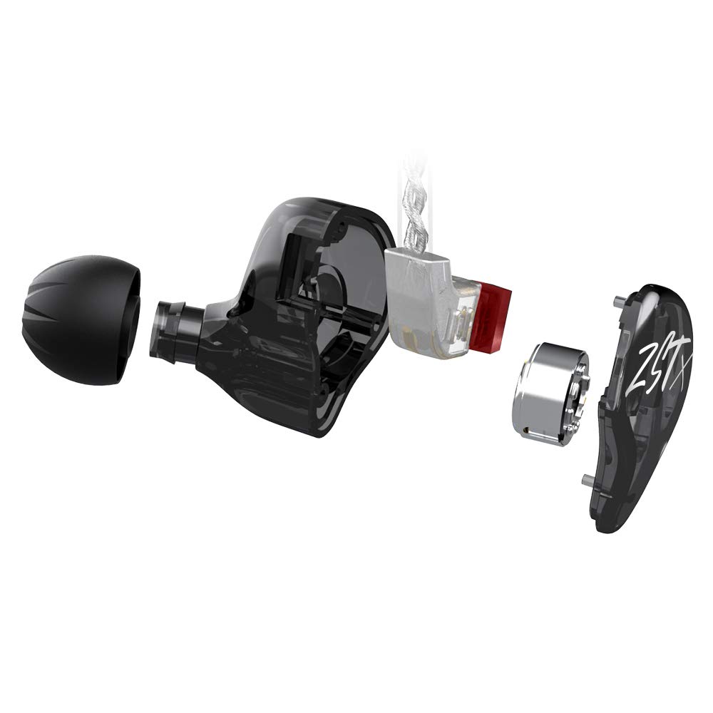 イヤホン　黒 Amazon.co.jp: KZ ZSTX 1BA+1DD ハイブリッドイヤホン 重低音