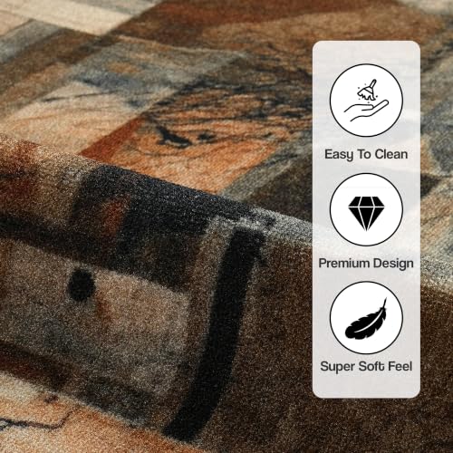 Image of FRESH FROM LOOM Anti Skid Luxury Carpet for Living Room Hall & Bedroom | 100% Nylon Carpet | Rubber Backing Grip | Anti Fade | Quick Cleaning | Washable (Light Beige| Size:- 90x150 Cm or 3x5 Fts)