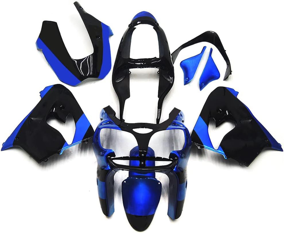 ABS Plastic Black Blue Fairing Kit Fit for Kawasaki ZX-9R 2000 2001 Ninja Motorcycle Injection Bodyframe 00 01 ZX9R Body Kit