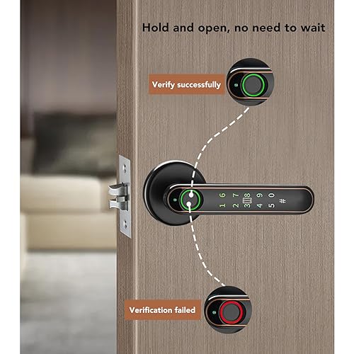 Fechadura Inteligente, Fechadura de Porta de Entrada Sem Chave, Fechadura de Maçaneta de Impressão D