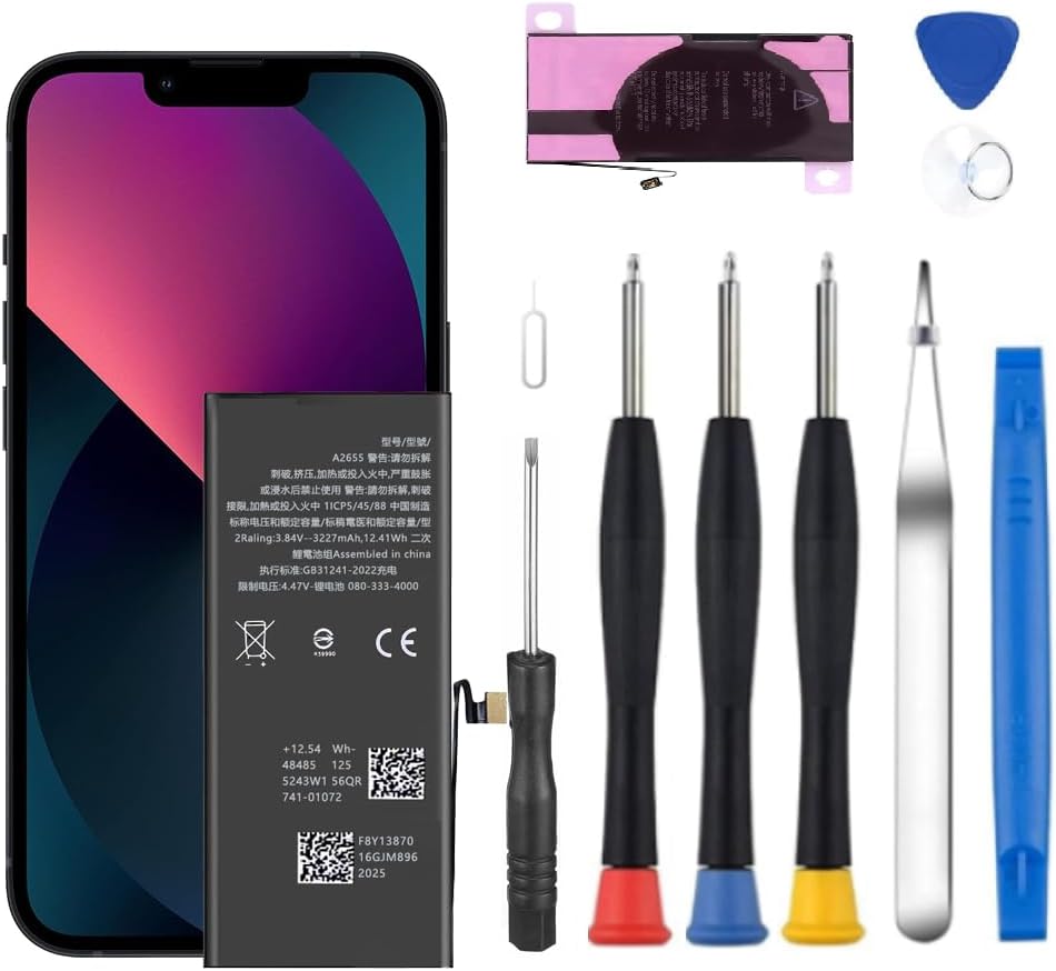 Battery for iPhone XR, Upgraded New Battery Replacement for iPhone XR A2105 A1984 A2107 A2108 A2106 with Professional Tools