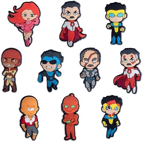 Comic Super Hero Shoe Charms 10 Pcs for Croc Clog Shoe Decoration Accessories image 3