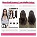 Eawwii Ash Gray Synthetic Hair Toppers for Women with Thinning 5x6 inch Large Base Coverage Clip in Wispy Bangs Upgraded Adjustable Bandage 18 Inch Long Layered