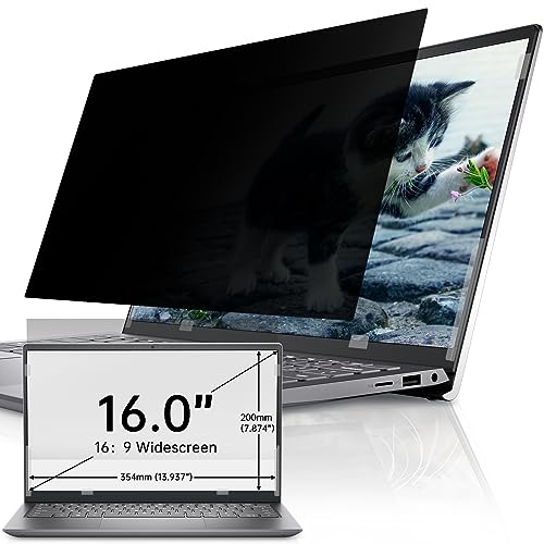 Filtro de privacidad para laptop de 16 pulgadas extraíble antiespías